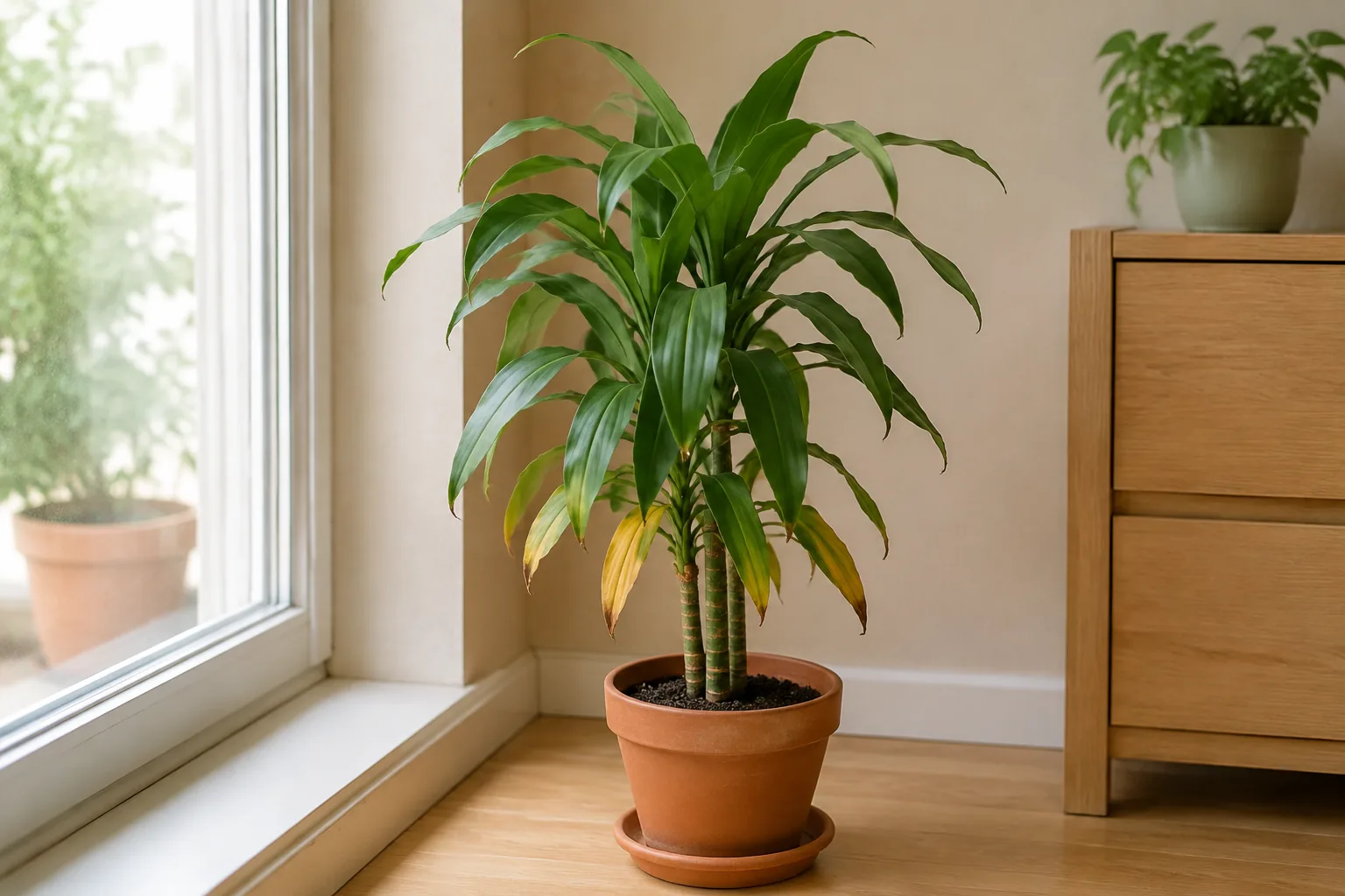Tronco de Brasil sano en el interior de una vivienda