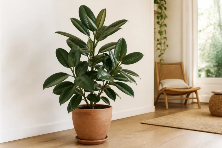 Ficus de interior en maceta de terracota
