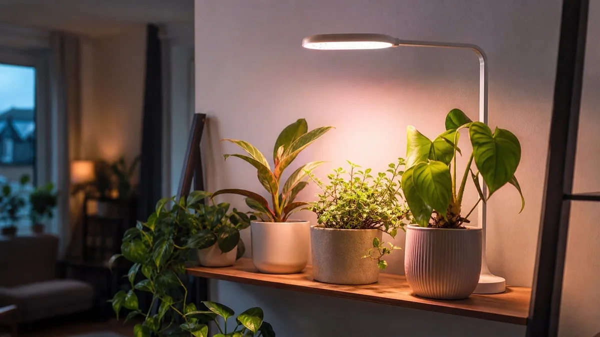 Lámparas para plantas de interior: cuándo usarlas y cómo elegir