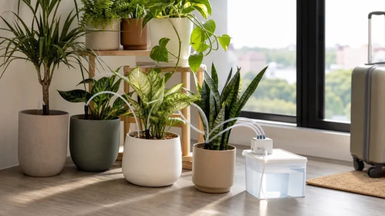 Riego automático para plantas de interior: opciones para vacaciones y macetas
